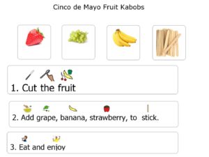 cinco de mayo trái cây kabob